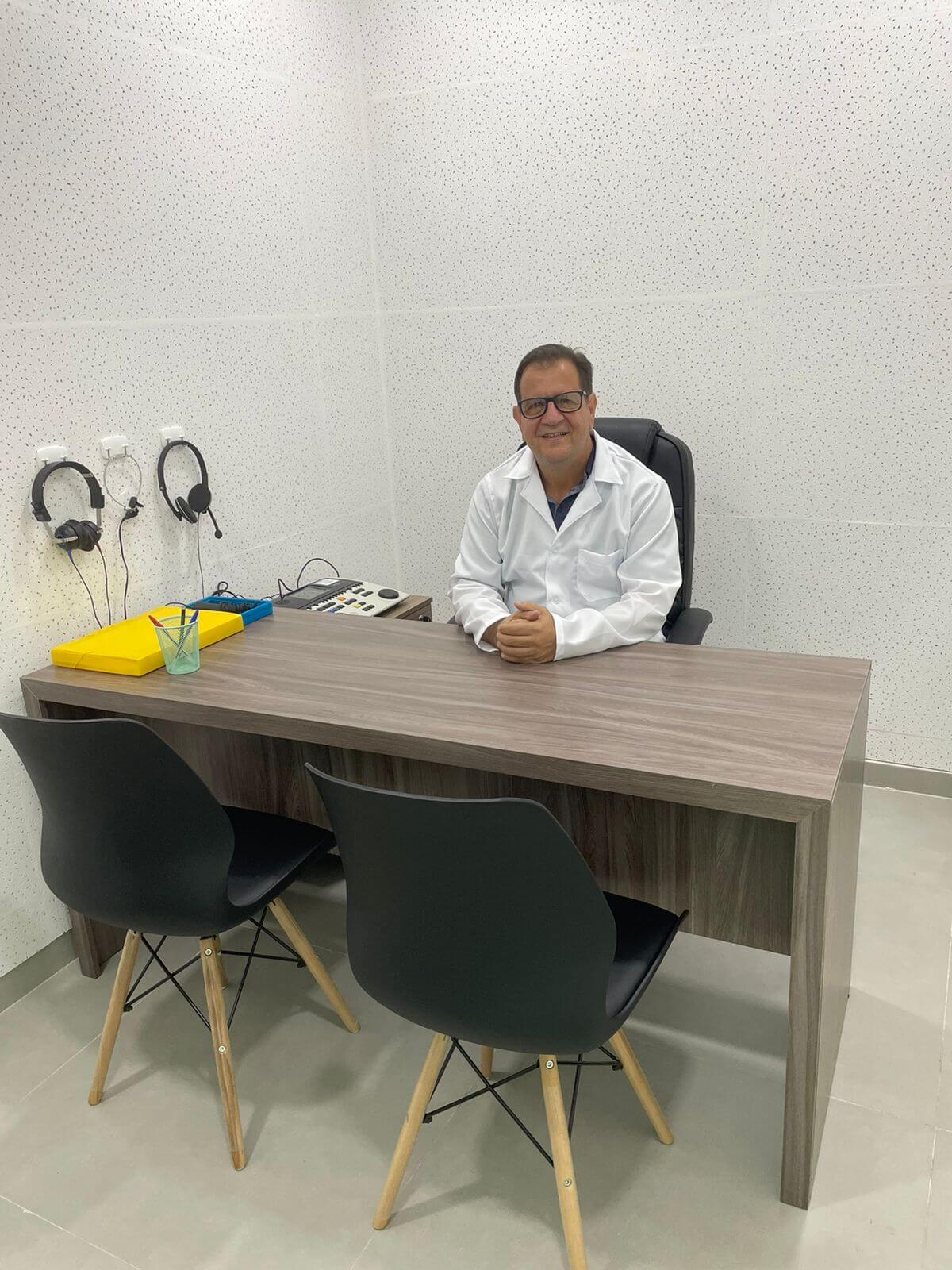 Sala acústica do Ponto da Audição para realização de audiometria